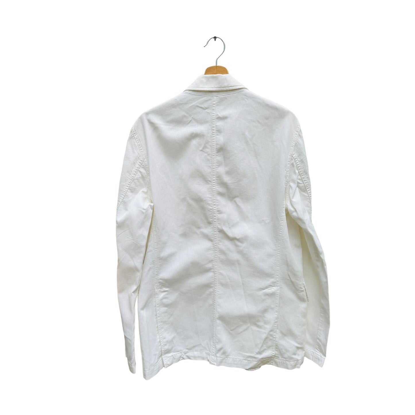 White Corduroy Velvet Blazer Jacket