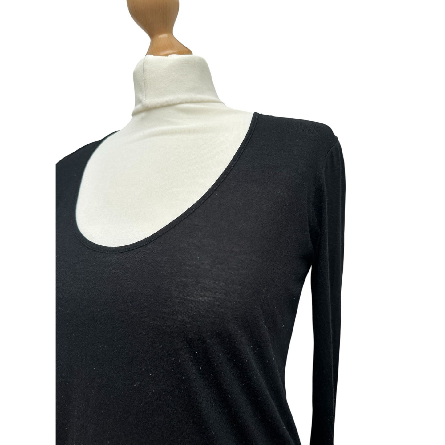 Black Long-Sleeve Top
