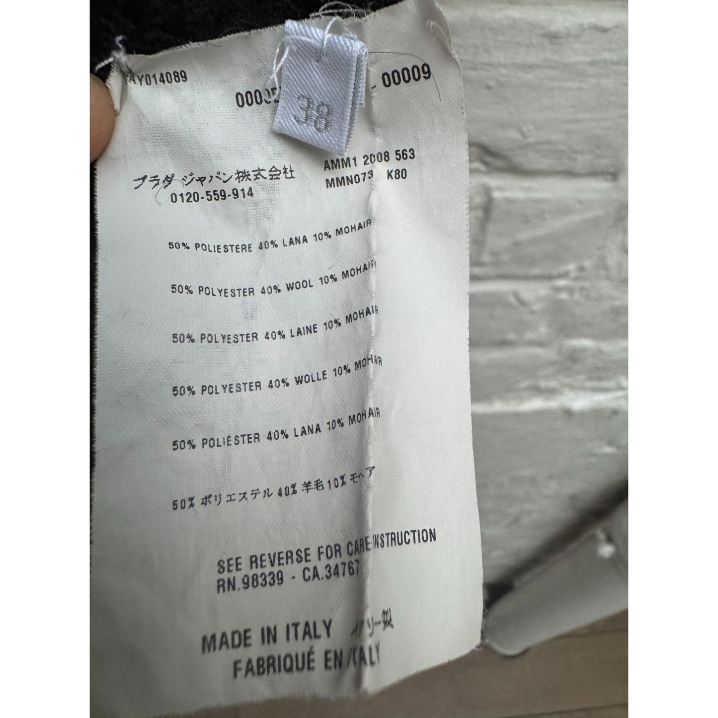 Vintage Navy Knitted Mohair Wool Top