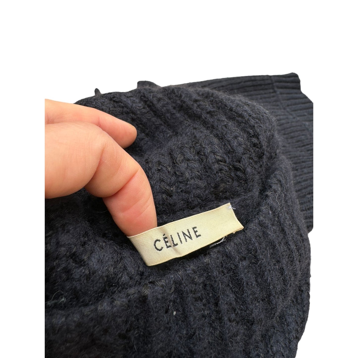 Phoebe Philo Dark Navy Asymmetric sweater Size M