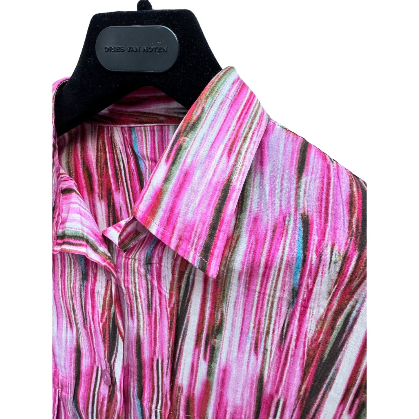Vintage Pink Pleated Shirt