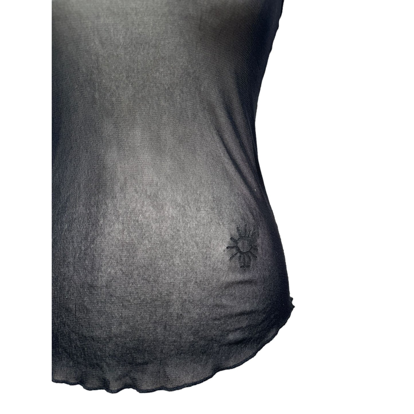 Vintage Black Nylon Tank Top