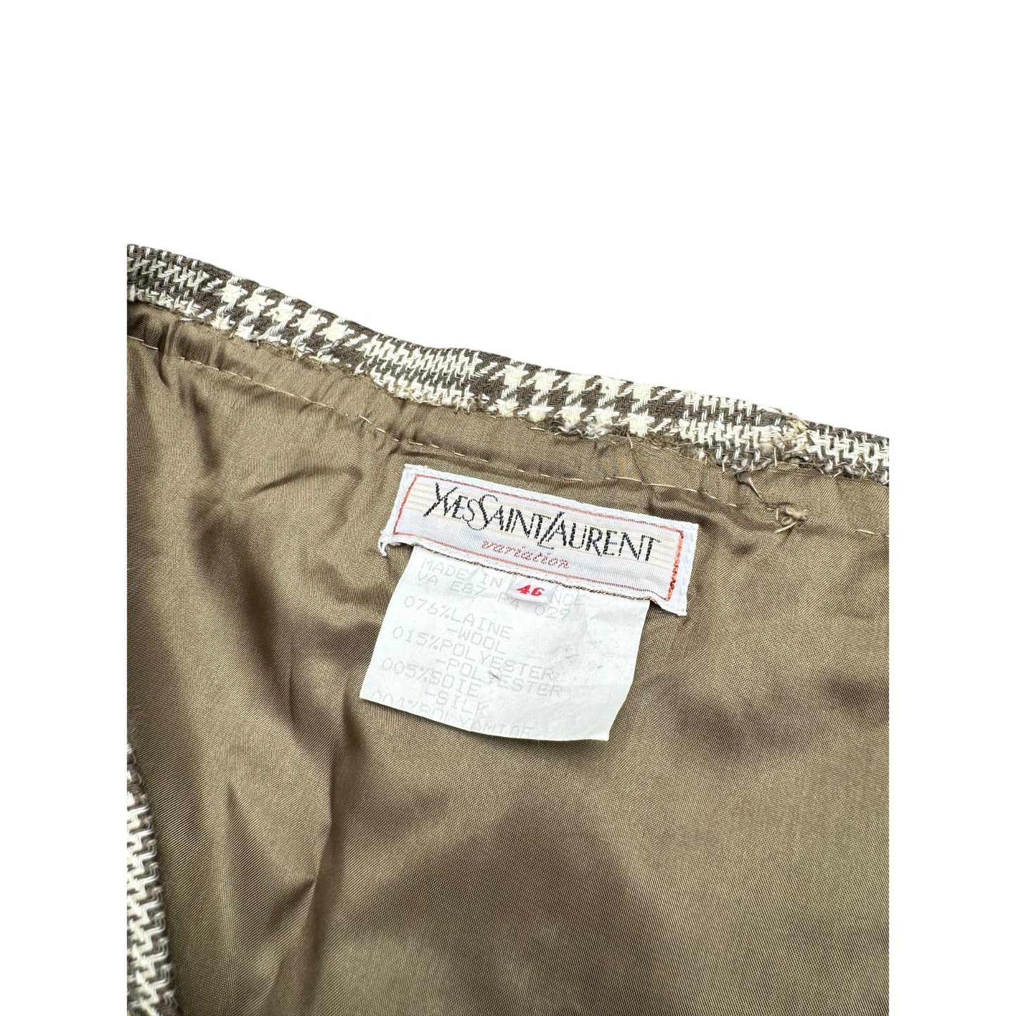 SS 1987 Vintage Beige Tweed Suit