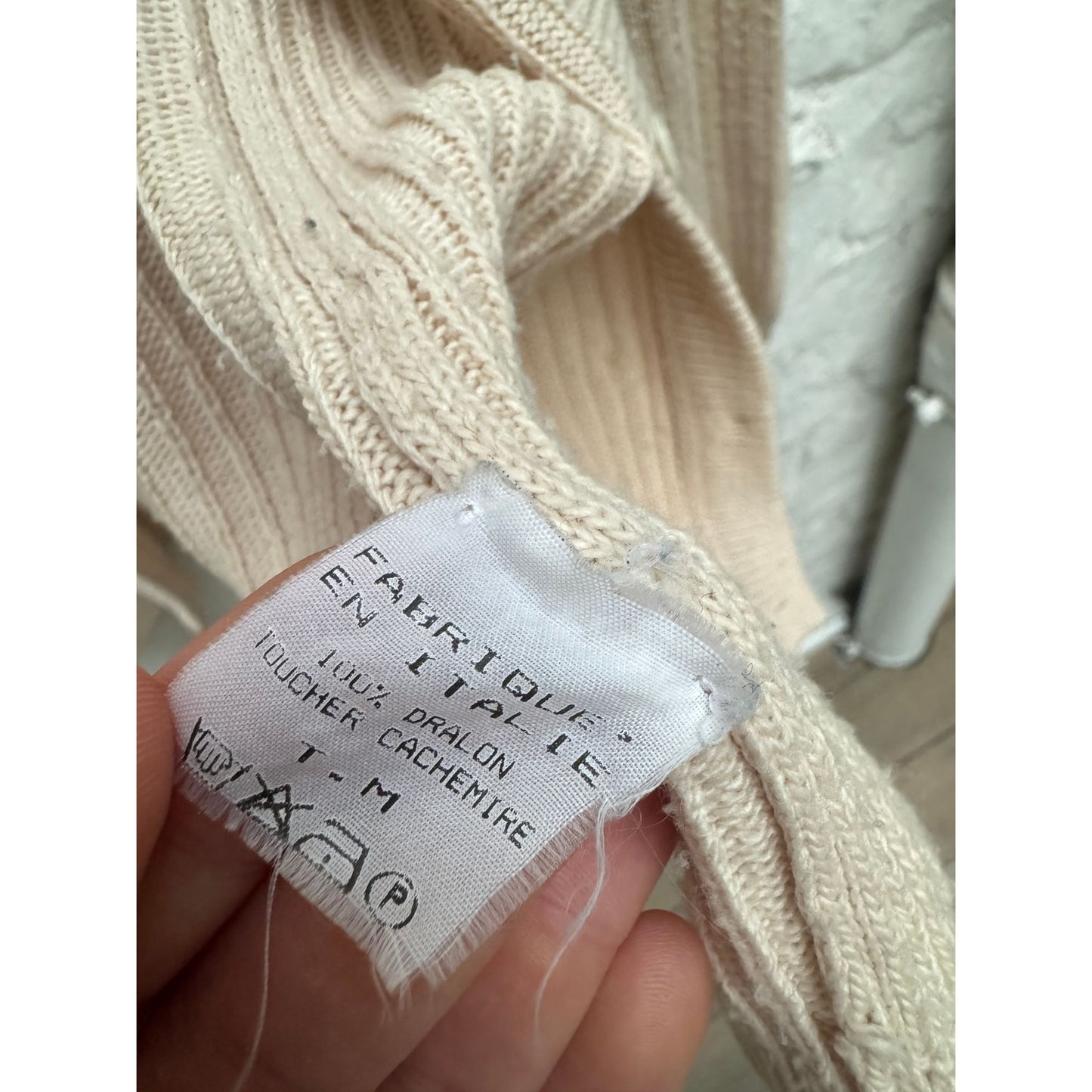 Beige Knitted Cardigan