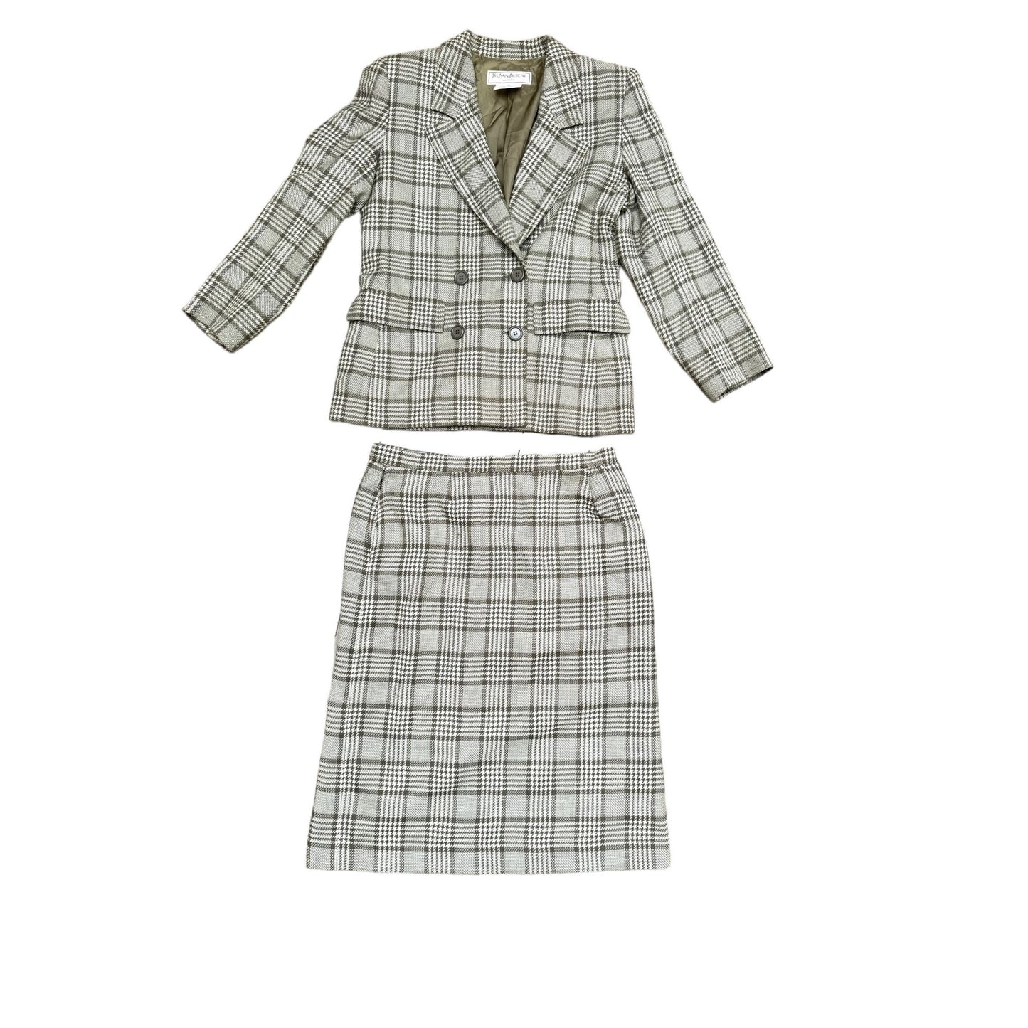 SS 1987 Vintage Beige Tweed Suit