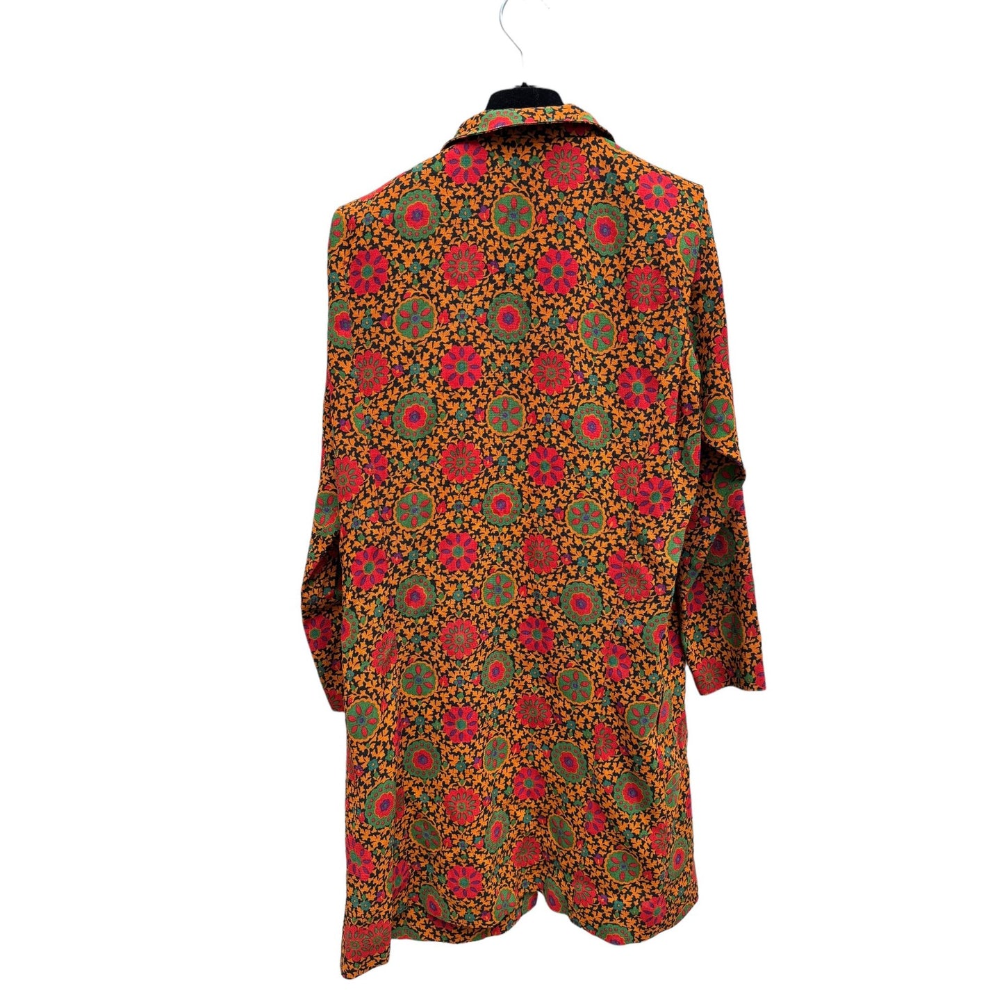 Vintage Winter 1992 Brown Moroccan Printed Coat