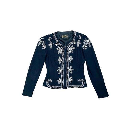 Vintage Black Embroidered Black Jacket