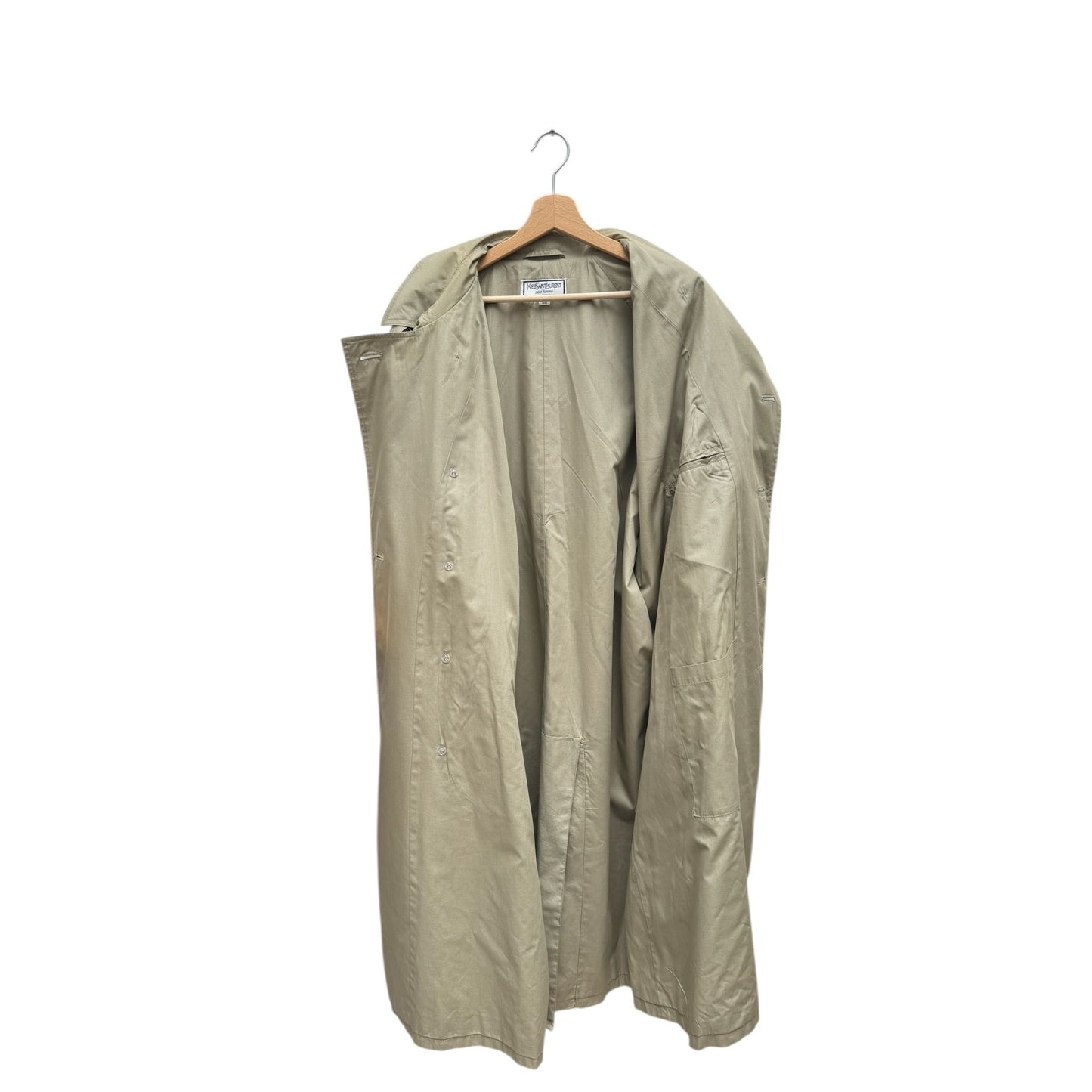 1980s Khaki Belted Trench Coat – Made in France