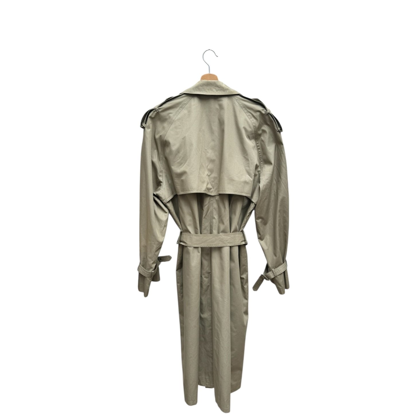1980s Khaki Belted Trench Coat – Made in France