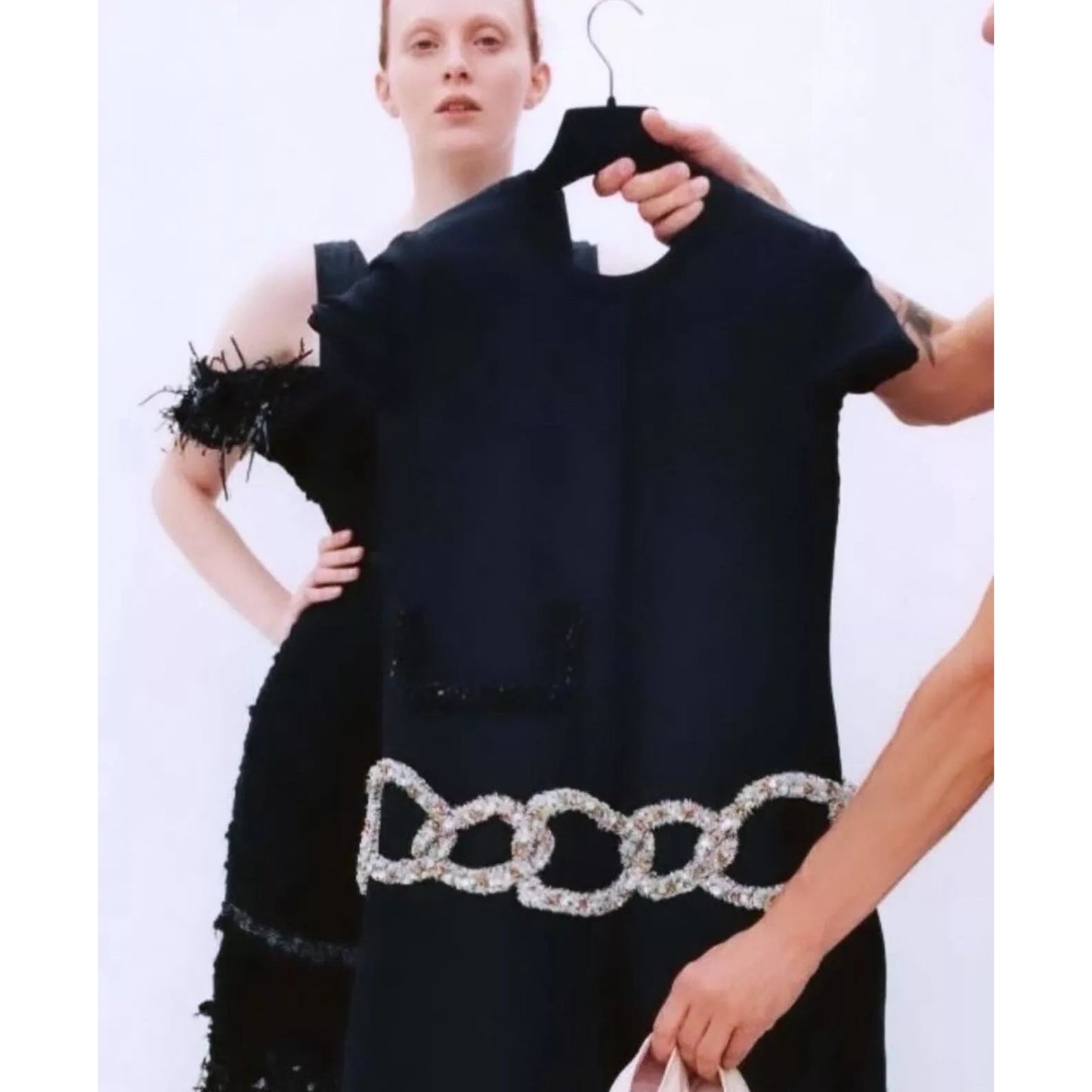 Phoebe Philo Winter 2016 Runway Mulberry Silk Dress with Crystal Embellished Belt Size 36 / XS to S