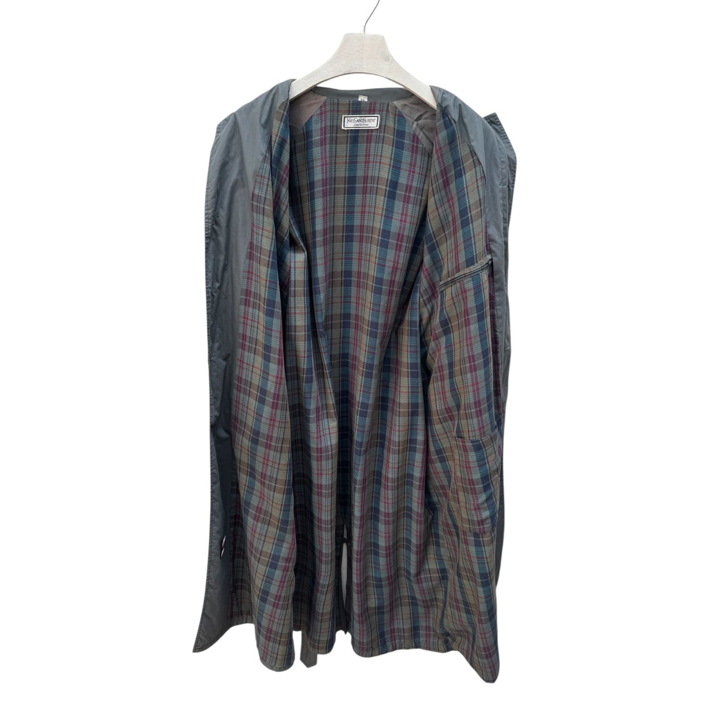 Grey Belted Trench Coat - Lined