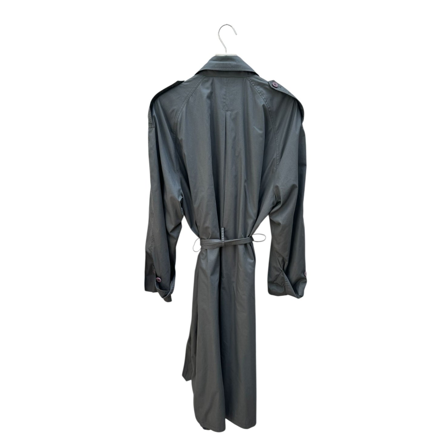 Grey Belted Trench Coat - Lined