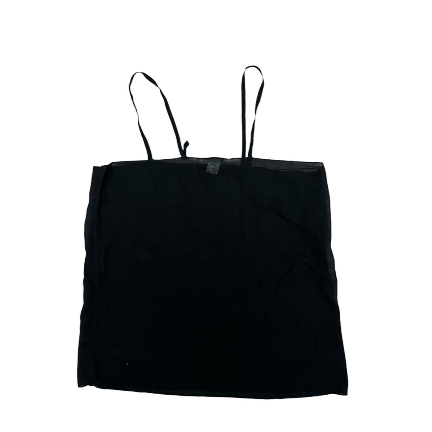 Vintage Black Sheer Silk Tank Top