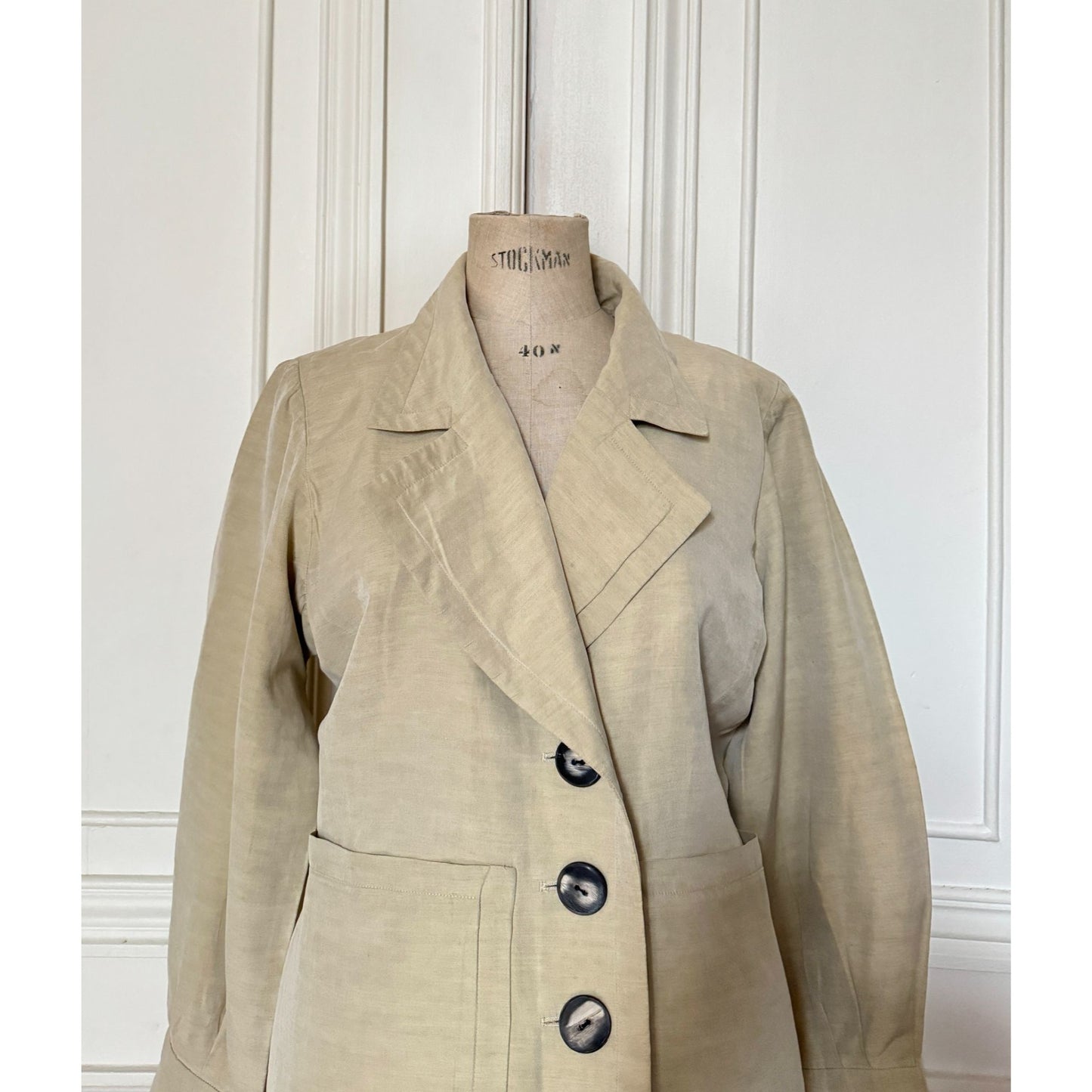 Beige Vareuse Blazer Jacket