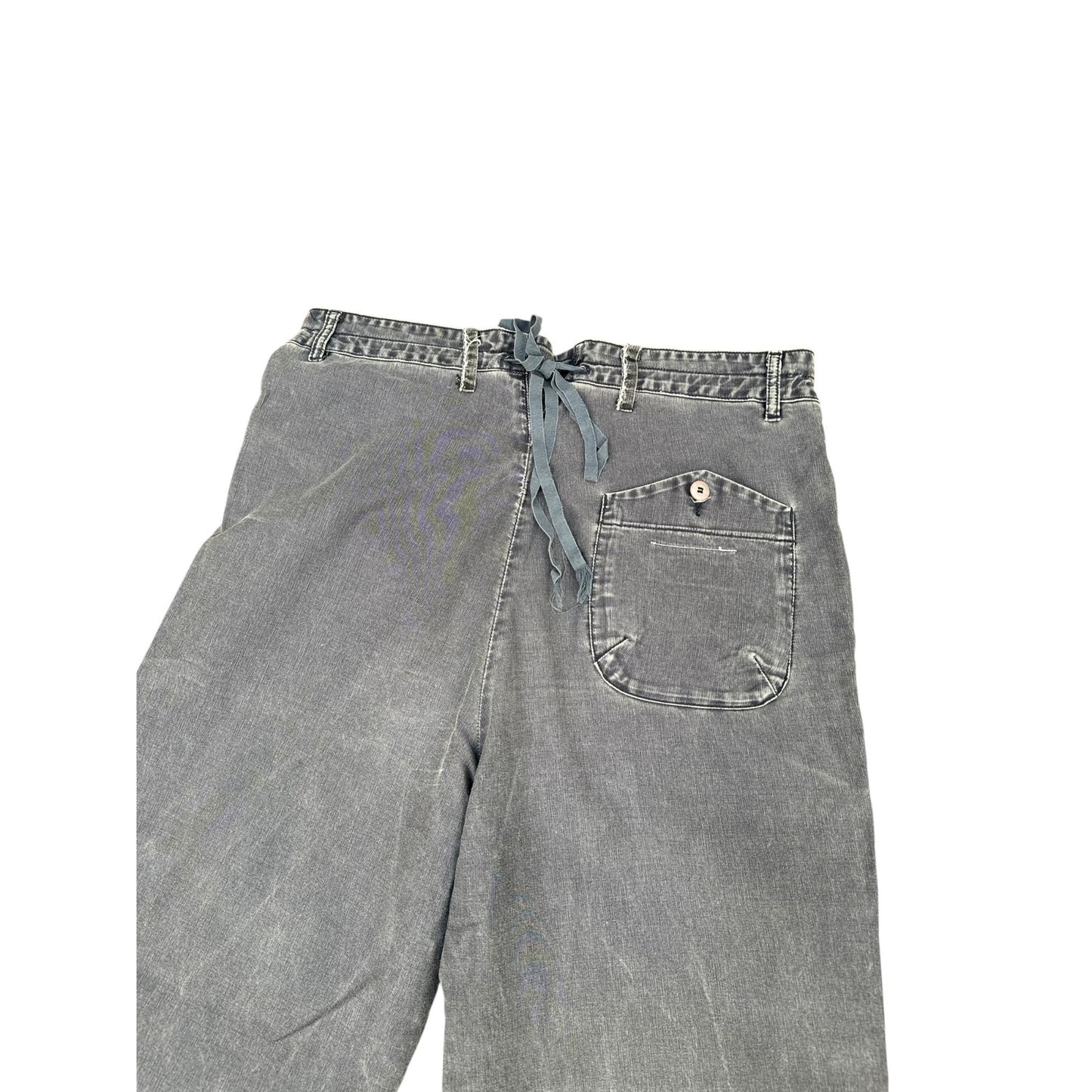 SS 2005 Raw Wide Grey Denim Jeans
