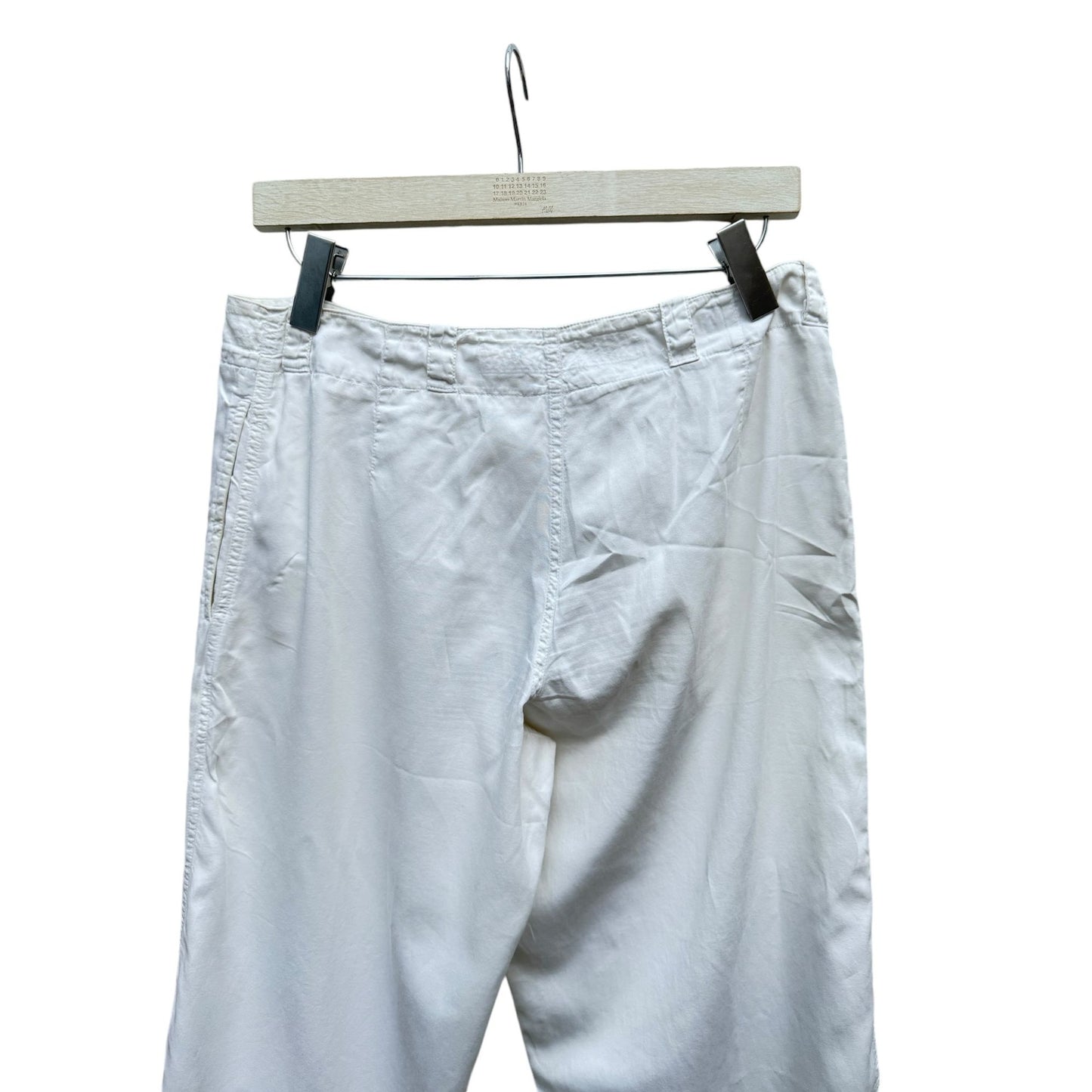 White Wide Cotton Pants