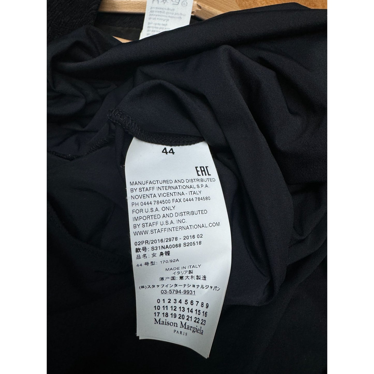 2016 Black 4-Stitches Convertible Bodysuit