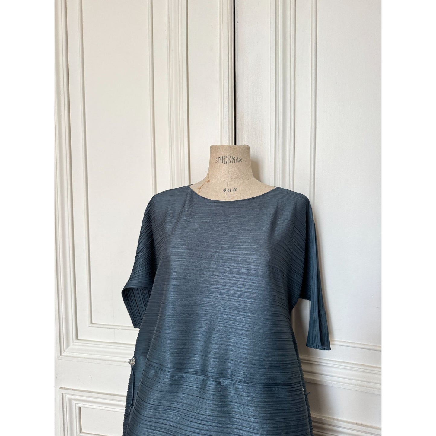 Pleats Please Blue Top / Short Dress