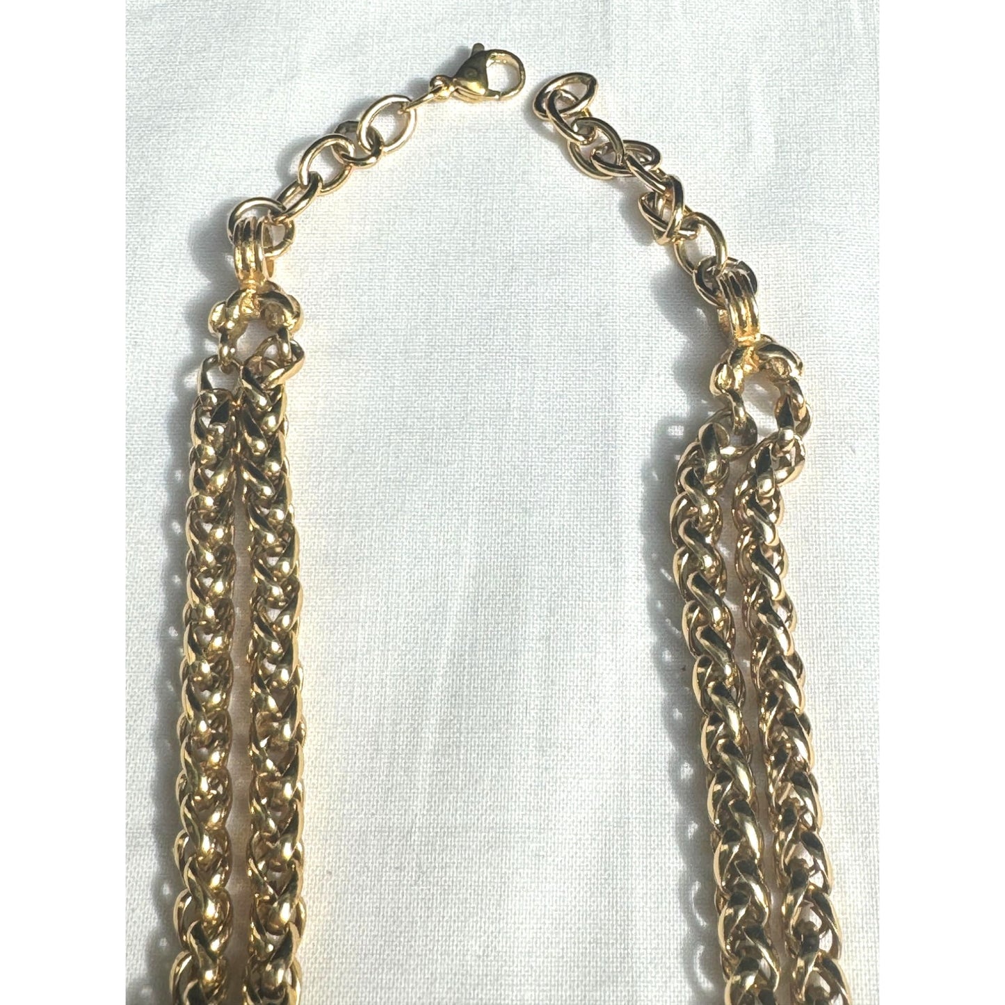 Gold-Tone Crystal Choker Necklace