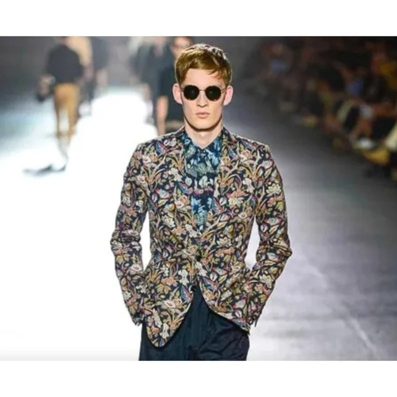 SS 2014 Runway Floral Blazer Jacket