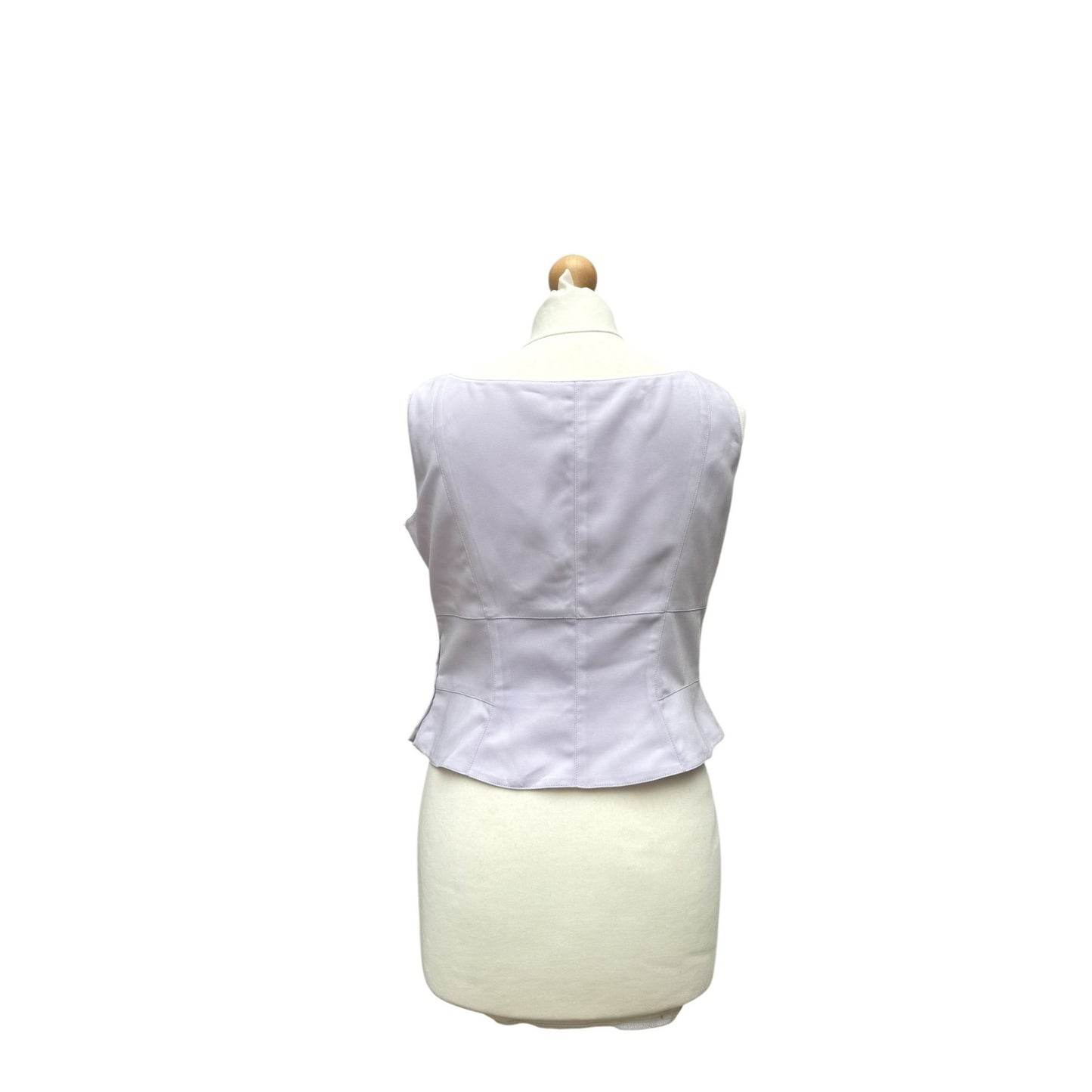 1990s Light Purple Fitted Crop Top