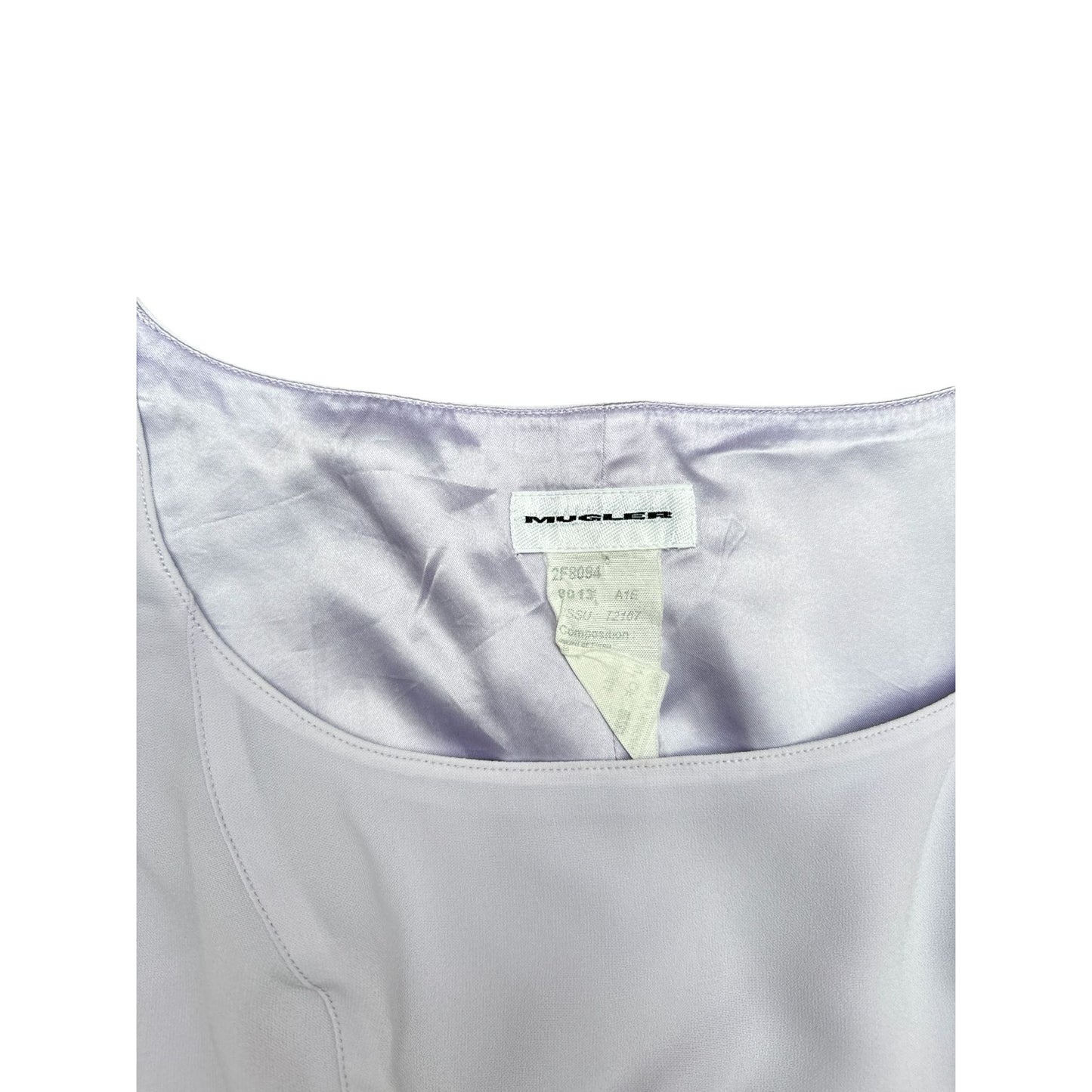 1990s Light Purple Fitted Crop Top