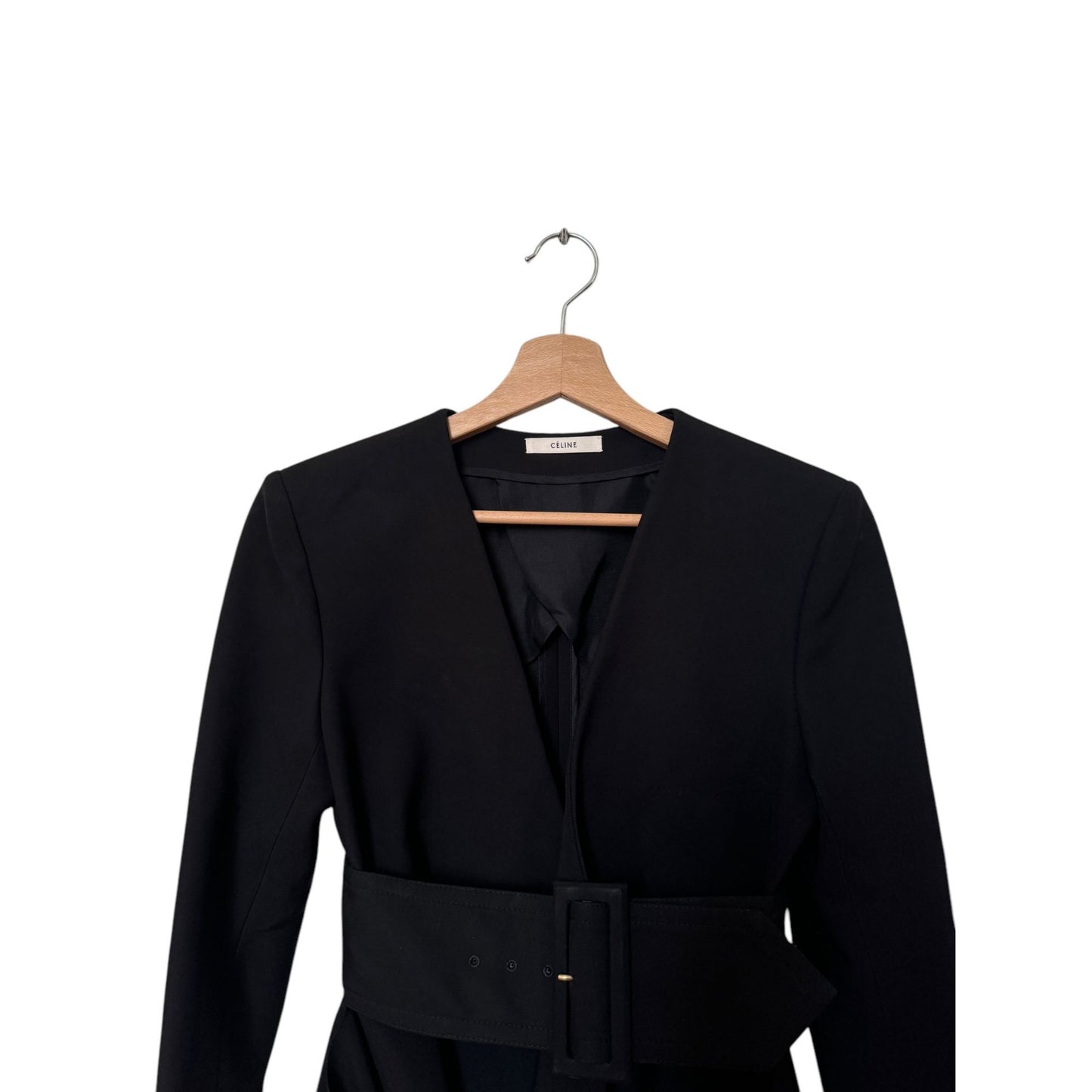 Phoebe Philo Black Viscose Silk Insane Jacket