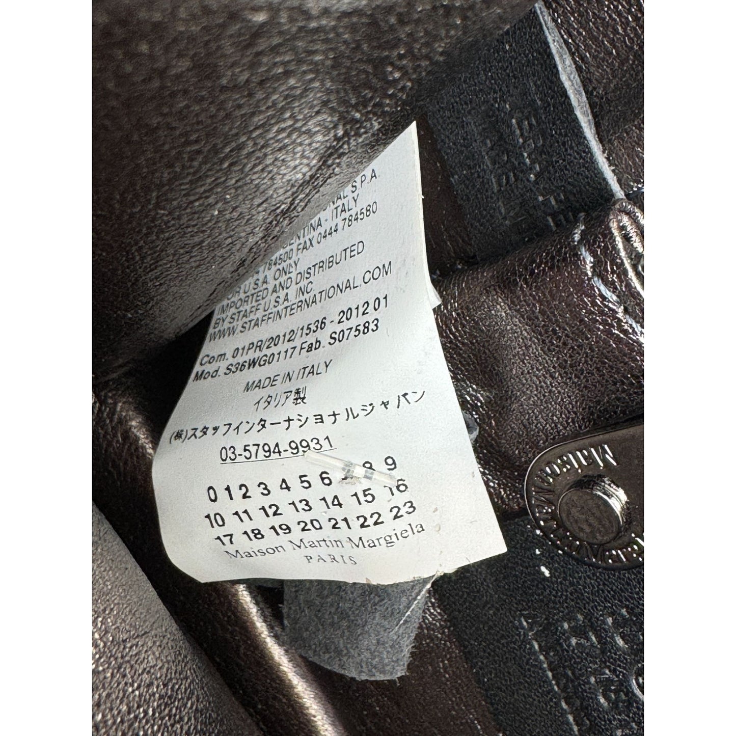 SS 2012 Black Leather Handbag