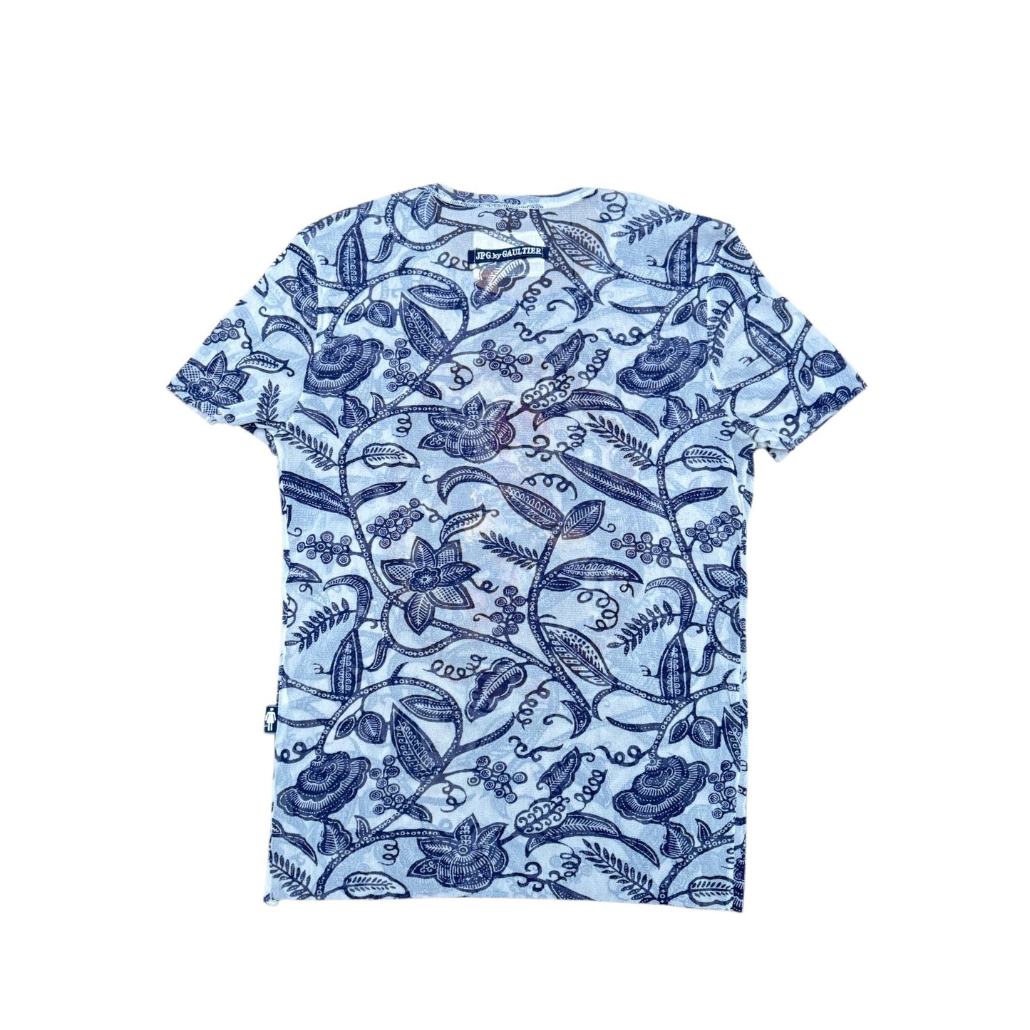 Vintage Blue Mesh Floral