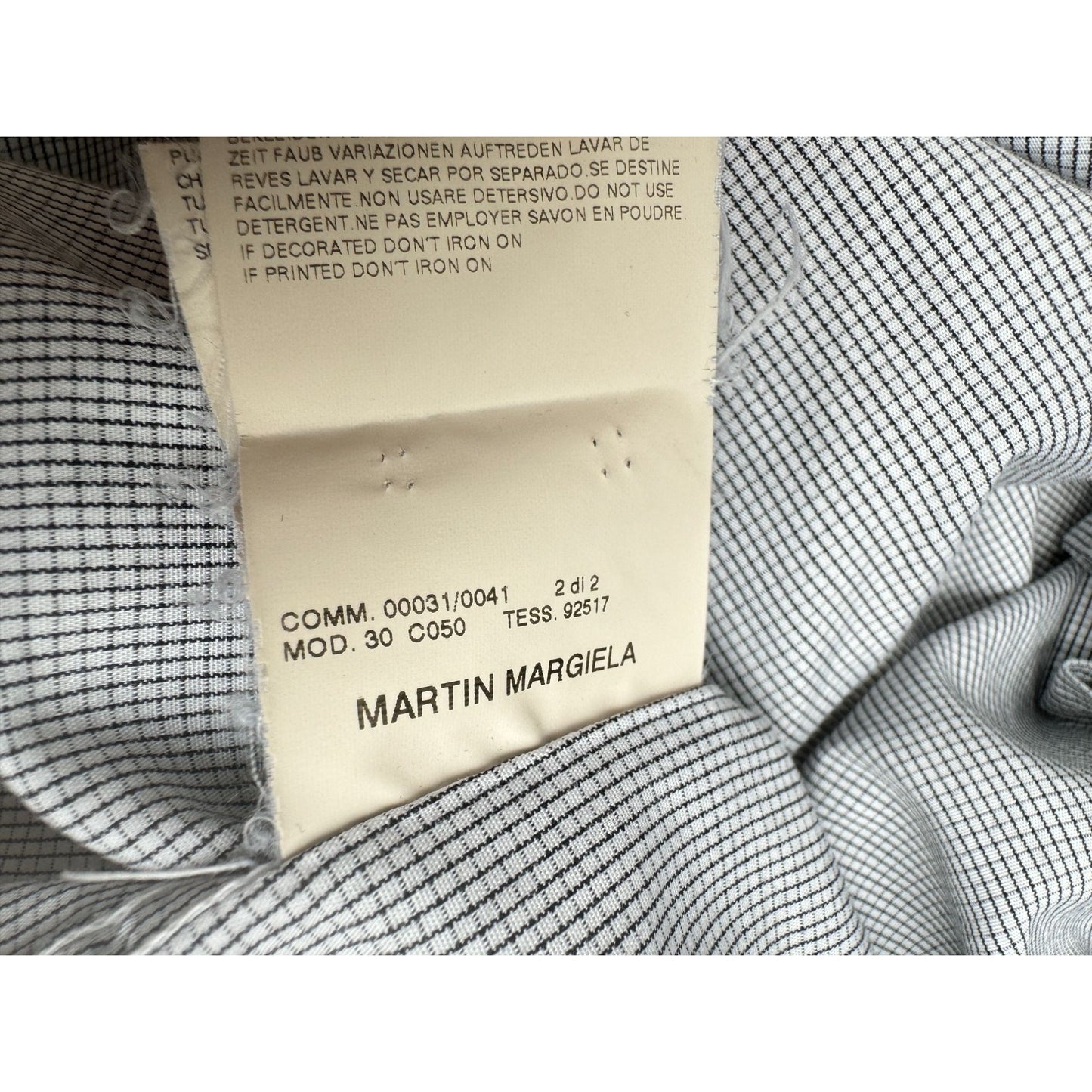 SS 2004 Checkered Cotton Shirt