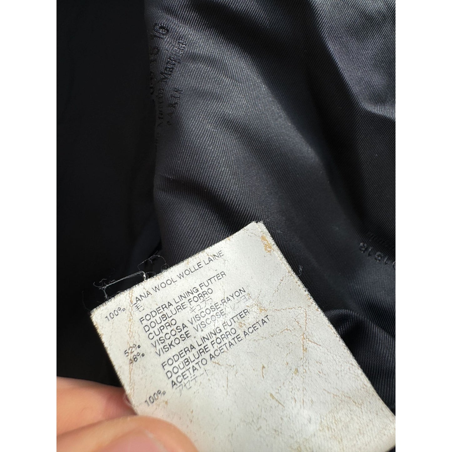 FW 2009 Navy Wool Coat