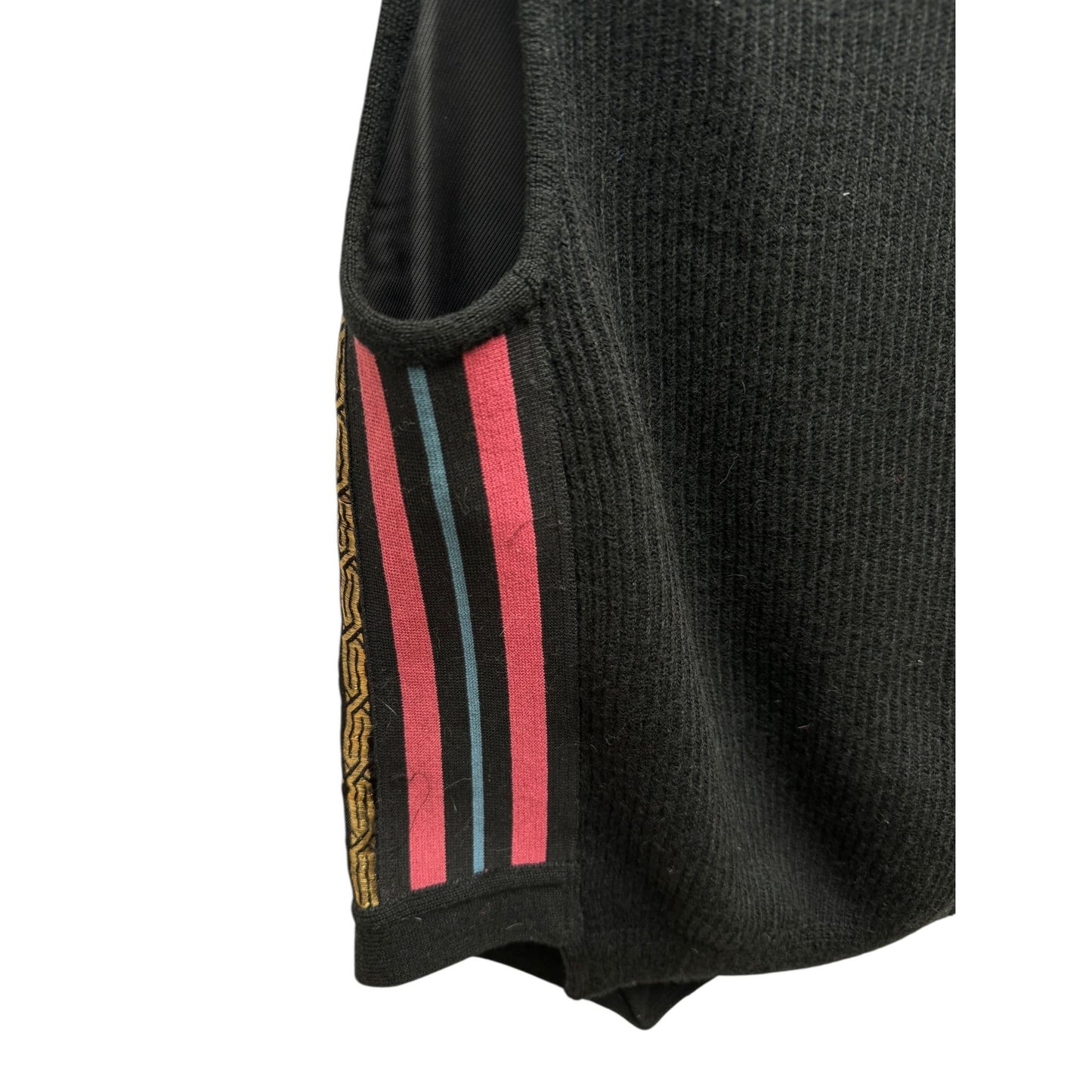 Vintage Gold Jacquard Knitted Vest