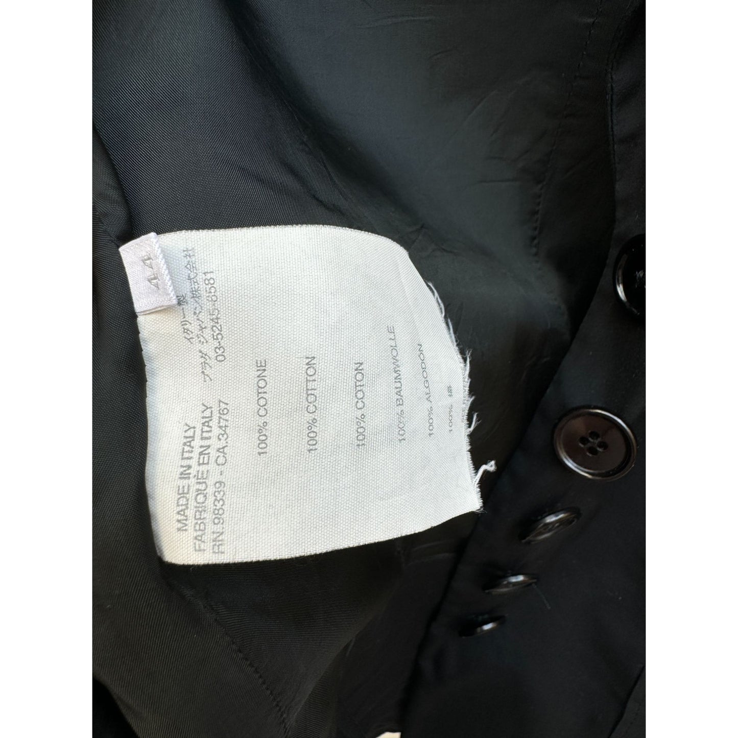 Black Blazer Cotton Jacket