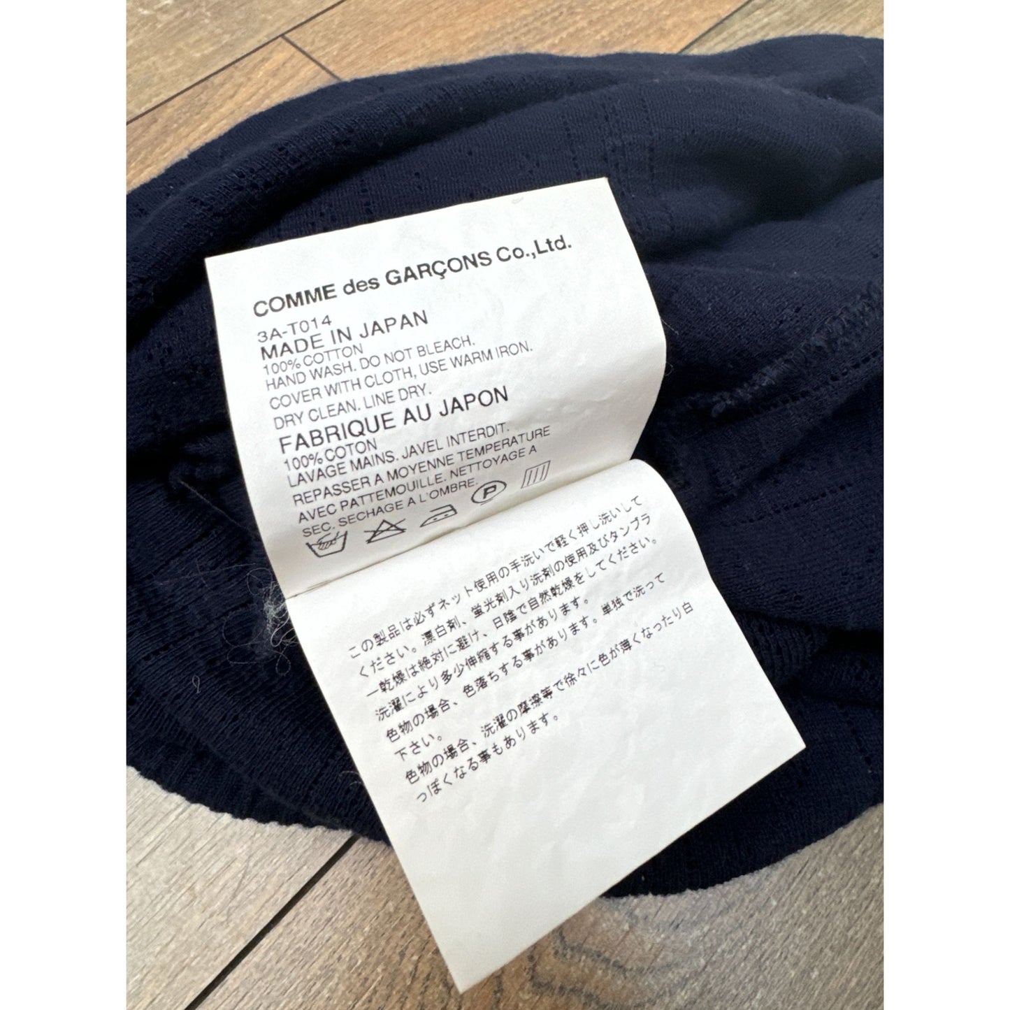 Navy Knitted Open-Back Dress Size M