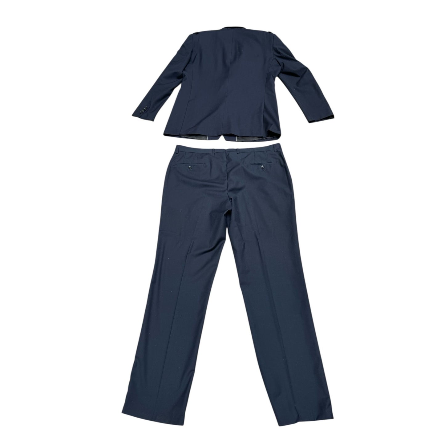 Navy Wool Military Suit