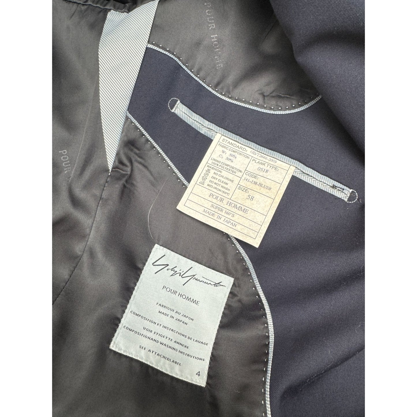 Navy Wool Military Suit