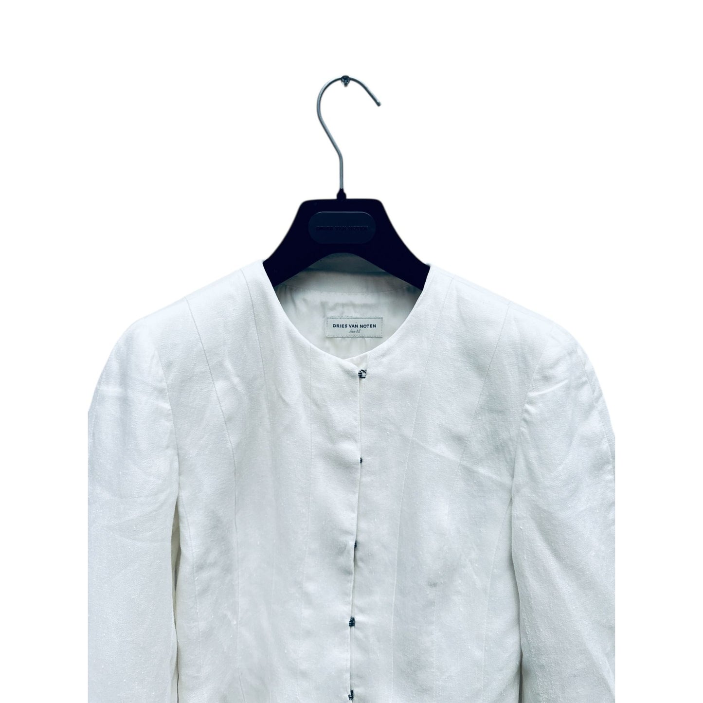 White Linen Blazer Jacket