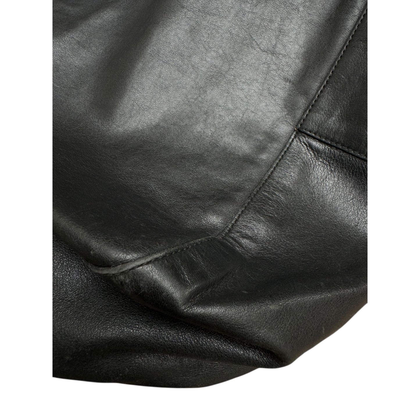 Vintage Black Leather Small Handbag