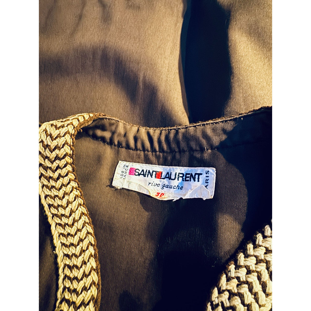 SS 1977 Spanish Collection Brown Braided Jacket