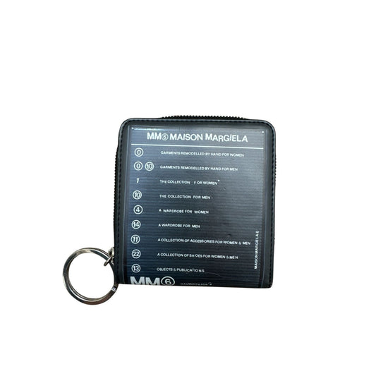 Black Leather Wallet with Key Ring