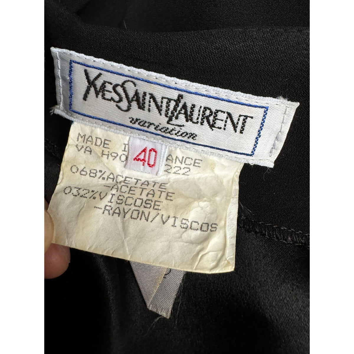 FW 1990 Black Wrap Dress