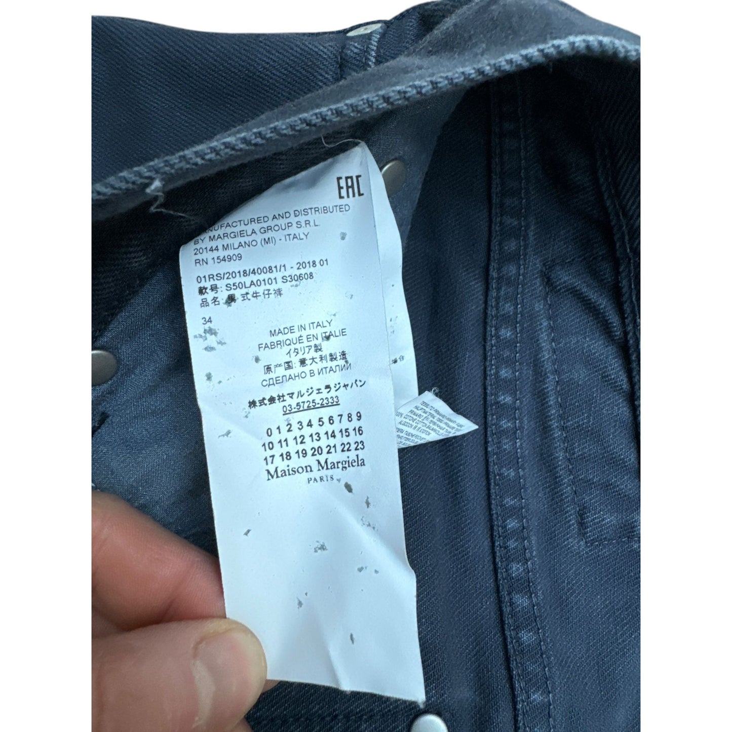 4 Stitches Navy Cotton Pants Straight Fit