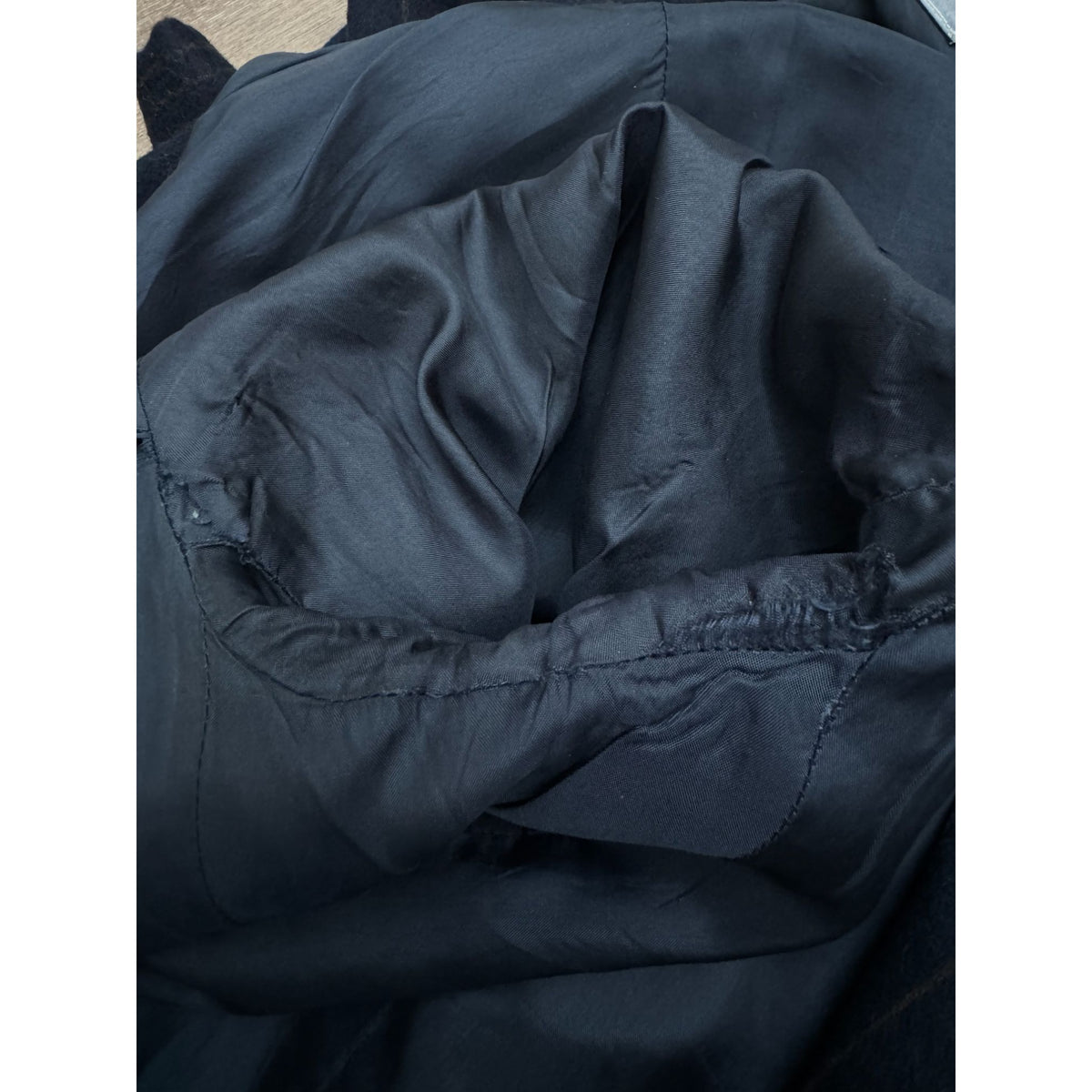 FW 1999 Dark Navy & Brown Pinstripe Wool-Cashmere Suit