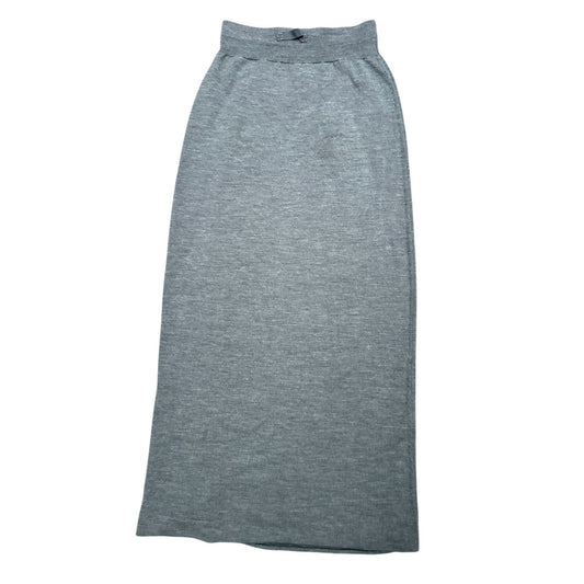 FW 1996 Grey Pure Wool Maxi Skirt