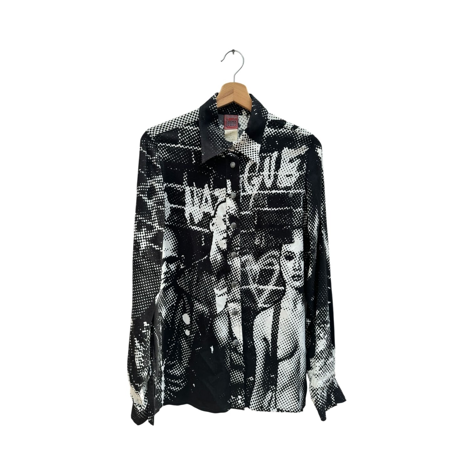 Vintage Racism Protest Print Shirt