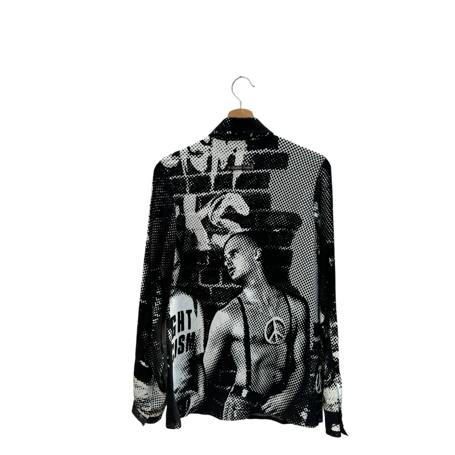 Vintage Racism Protest Print Shirt