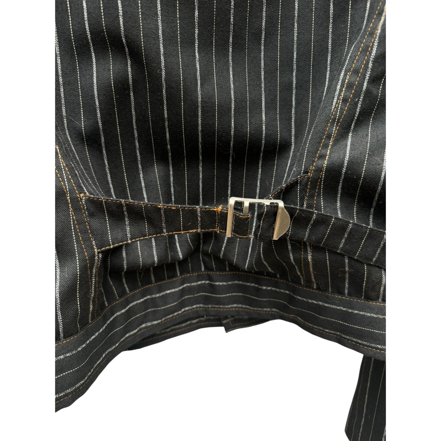 Vintage Black Pinstripe Trucker Jacket