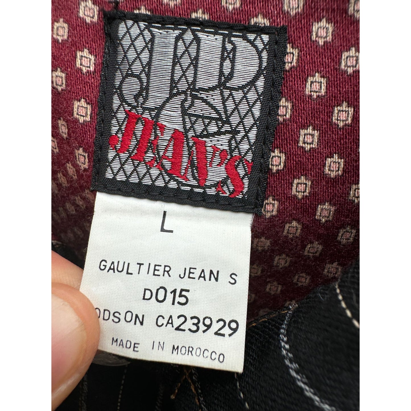 Vintage Black Pinstripe Trucker Jacket
