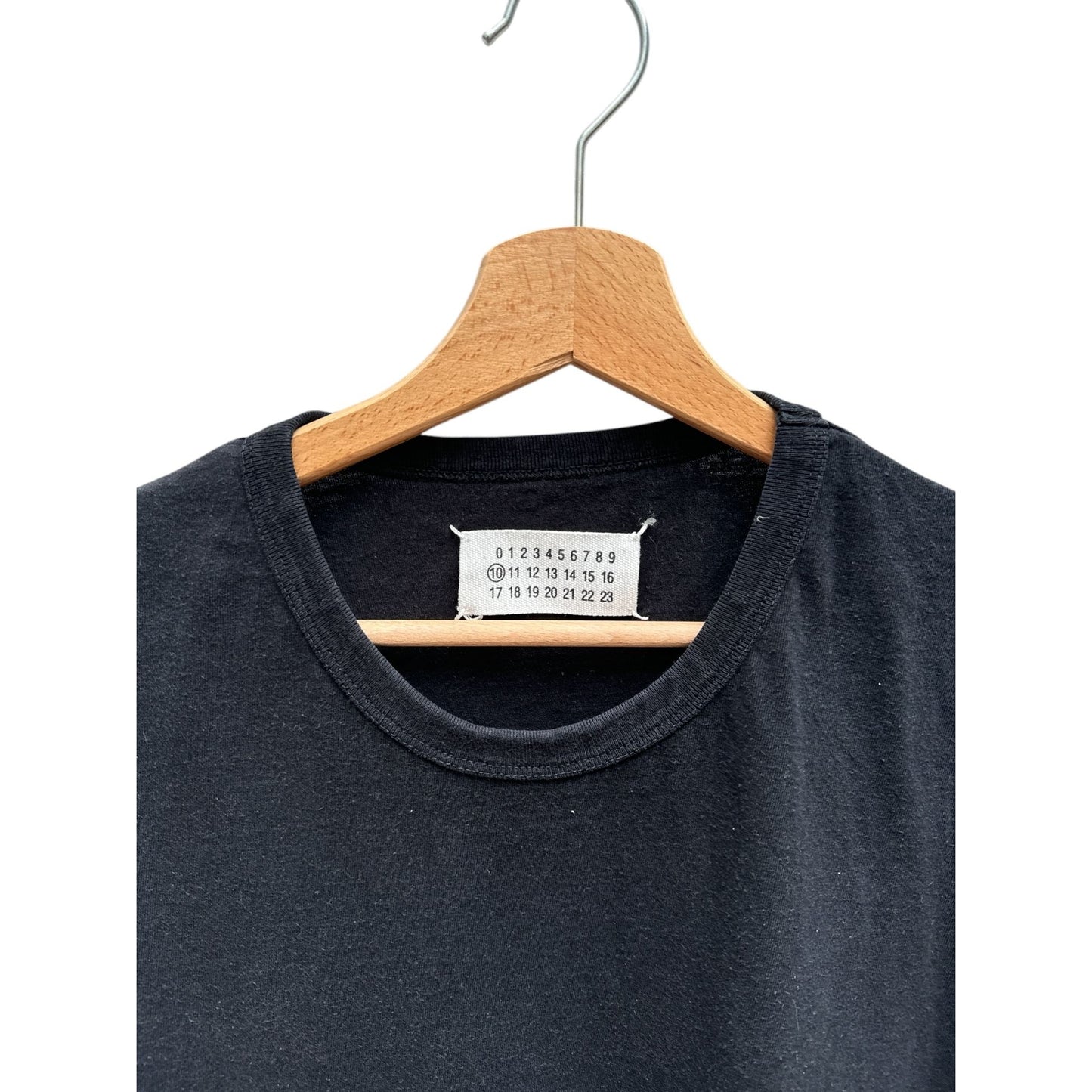 Black Numbers Lines T-shirt