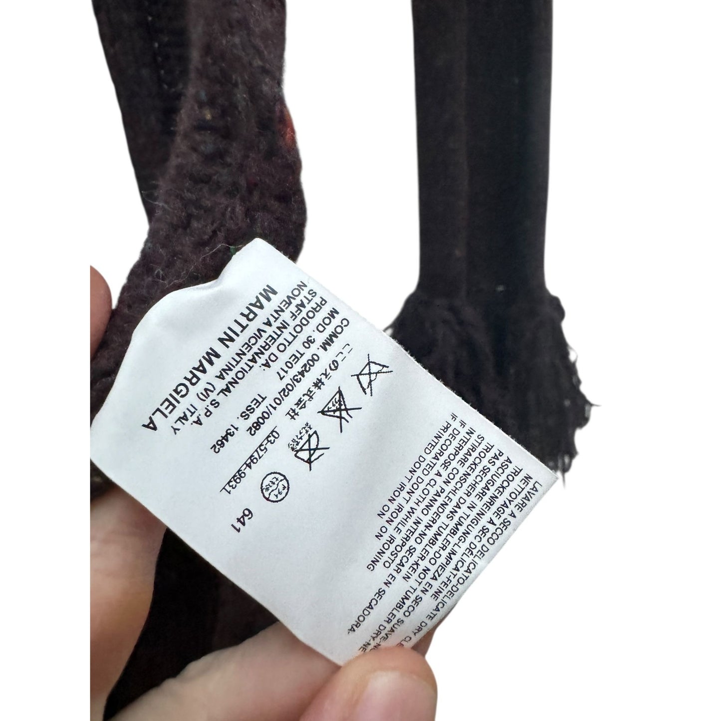 FW 2008 Brown Wool Oversized Scarf